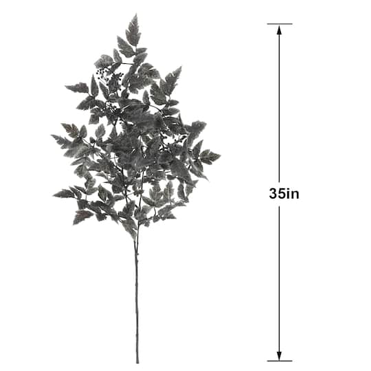 35" Black Cimicifuga Leaf Stem by Ashland®